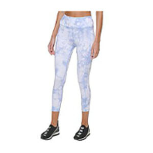 DKNY Womens Leggings Tie Dye Rib Knit Purple Workout Gym Large NWT